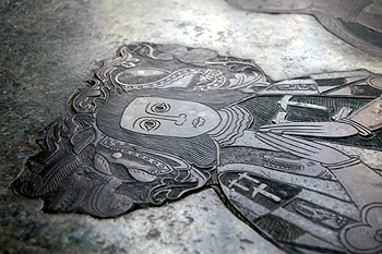 The brass of Sir William Gascoigne March 2011